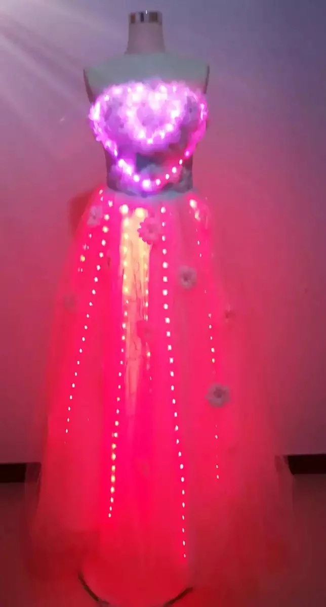 LED Dress new lady Luminous Princess Dress Wedding Women Dress led light Clothing Bar fashion Skirt Ballroom Dance clothes
LED Dress new lady Luminous Princess Dress Wedding Women Dress led light Clothing Bar fashion Skirt Ballroom Dance clothes