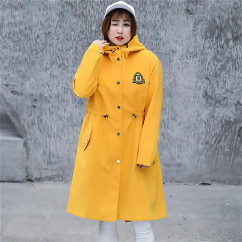 Casual Zipper Hooded Women Long Trench Coats Loose Adjustable Waist Designer Windbreaker Full Sleeve Pockets Fall Overcoat 747
Casual Zipper Hooded Women Long Trench Coats Loose Adjustable Waist Designer Windbreaker Full Sleeve Pockets Fall Overcoat 747