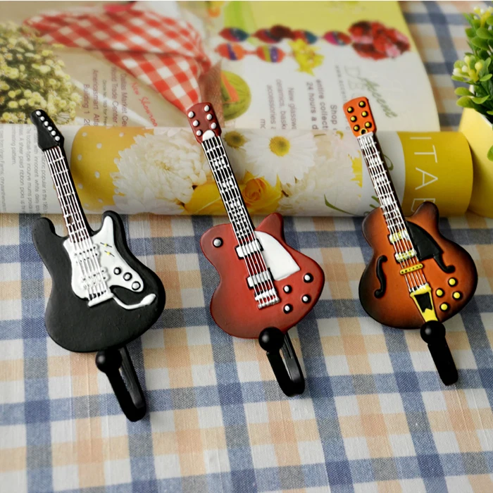 3PCS/set Creative guitar Resin Coat Hat Robe Hanger clapboard walls decoration coat hooks clothes hanging wall hook
3PCS/set Creative guitar Resin Coat Hat Robe Hanger clapboard walls decoration coat hooks clothes hanging wall hook