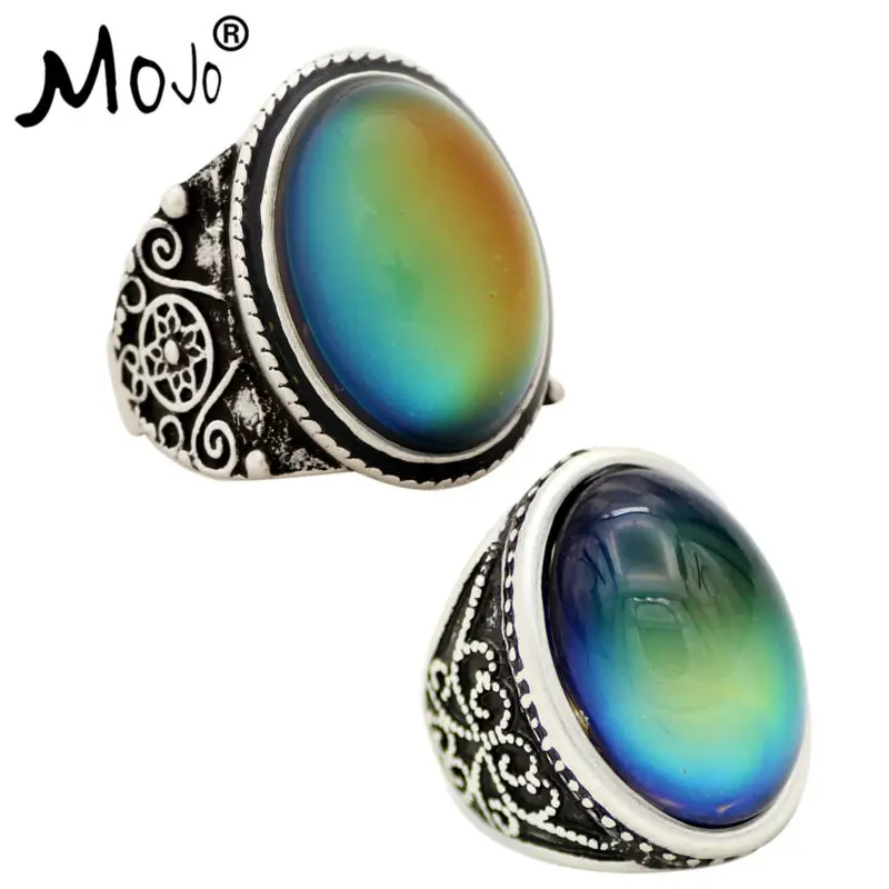 2PCS Antique Silver Plated Color Changing Mood Rings Changing Color Temperature Emotion Feeling Rings Set For Women/Men 004-052
2PCS Antique Silver Plated Color Changing Mood Rings Changing Color Temperature Emotion Feeling Rings Set For Women/Men 004-052