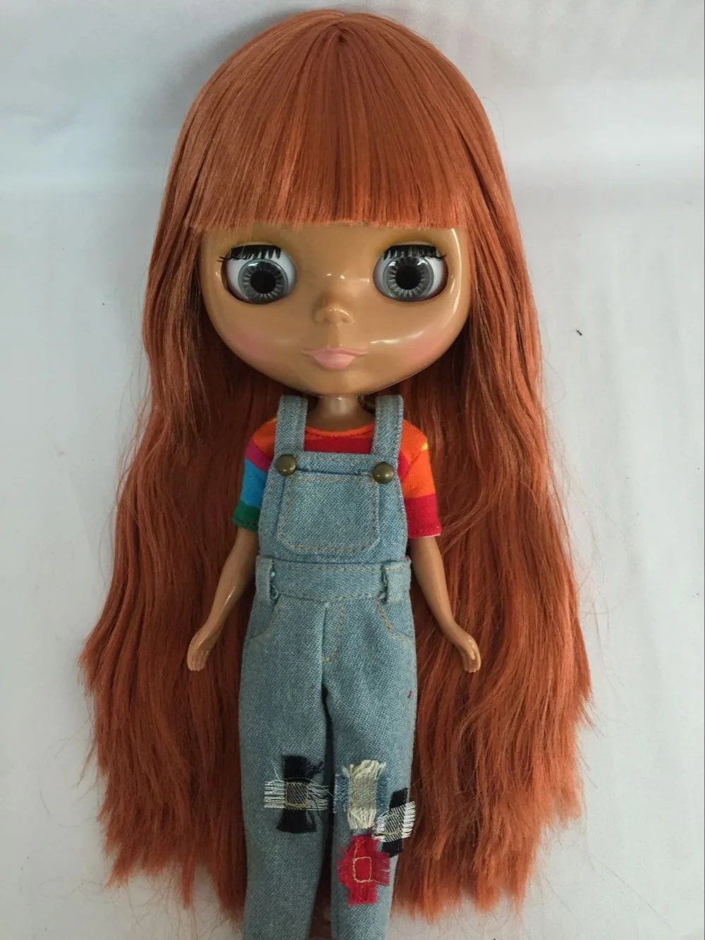 Обнаженная кукла blyth медные волосы Черная Кожа Модная Кукла cooppe | Игрушки и хобби