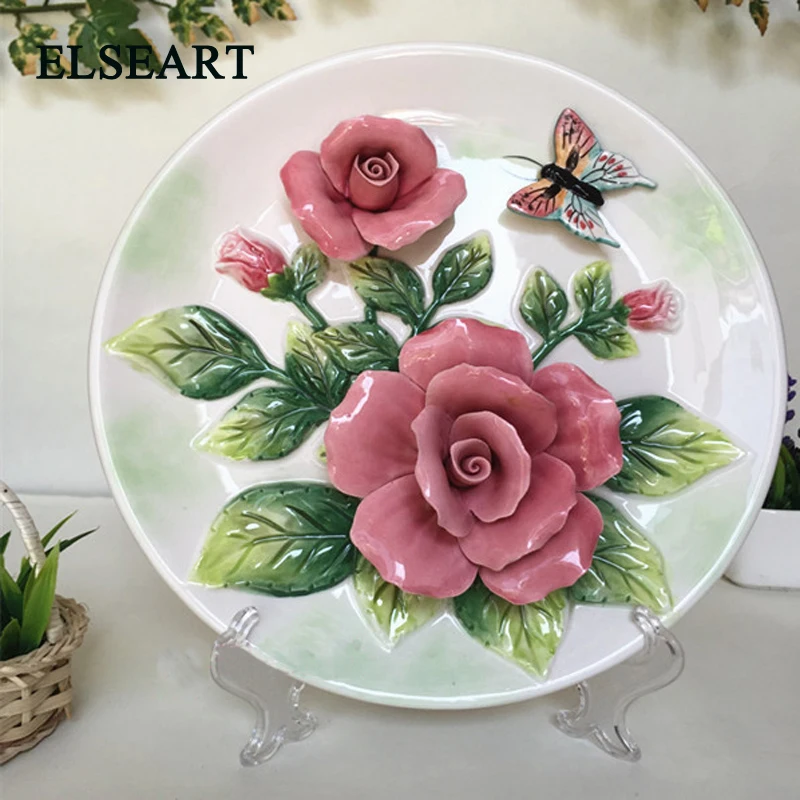 8" inches Ceramic big rose flower with beautiful butterfly dish figurine ornament plate for home decoration
8" inches Ceramic big rose flower with beautiful butterfly dish figurine ornament plate for home decoration