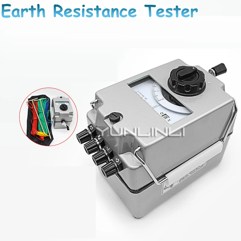 Hand Grounding Table Lightning Rod Grounding Resistance Tester Resistance Meter Lightning Protection Equipment ZC-8
Hand Grounding Table Lightning Rod Grounding Resistance Tester Resistance Meter Lightning Protection Equipment ZC-8
