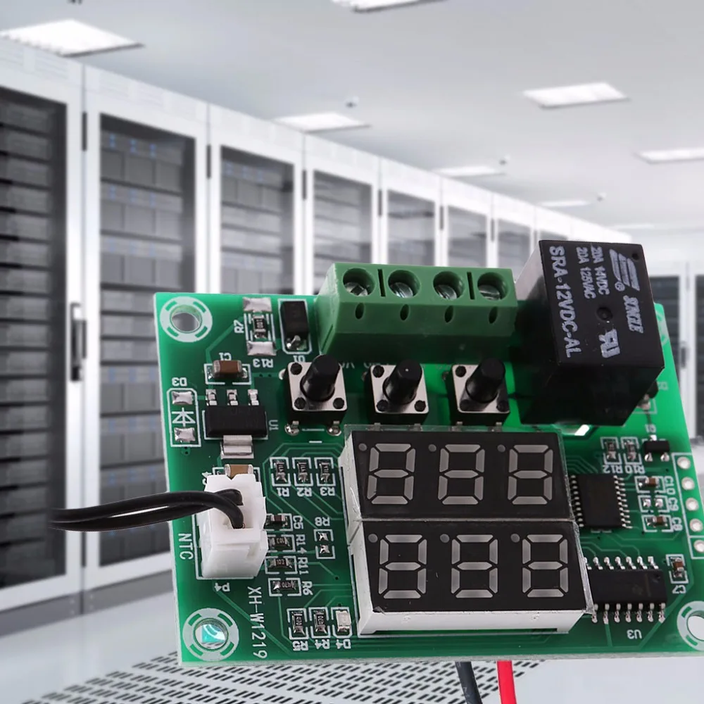 Digital Temperature Controller Module XH-W1219 Waterproof NTC Sensor Reliable Intelligent Control -50~110 Celsius
Digital Temperature Controller Module XH-W1219 Waterproof NTC Sensor Reliable Intelligent Control -50~110 Celsius