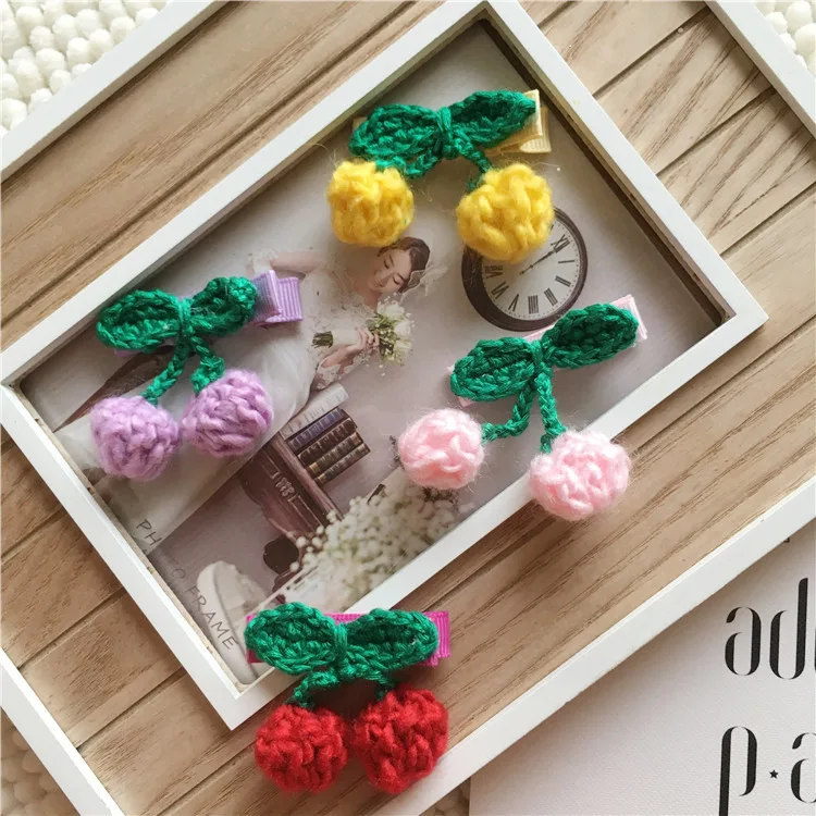 12pcs Handmade ins Fashion Cute Pom Pom Hairpins Solid Crochet Cherry Hair Clips Princess Headwear Boutique Hair Accessories
12pcs Handmade ins Fashion Cute Pom Pom Hairpins Solid Crochet Cherry Hair Clips Princess Headwear Boutique Hair Accessories