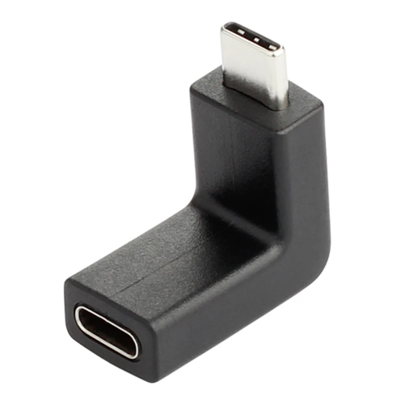 10 Гбит/с USB-C порт адаптер штекер-гнездо Боковой изгиб левый правый угол