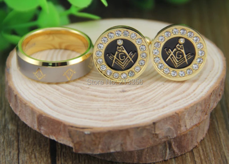 Free Shipping!USA Hot Sales E&C MEN'S LUXURY JEWELRY SET 8MM GOLDEN BEVEL MASON TUNGSTEN RING&GOLDEN STEEL MASONIC CUFFLINKS
Free Shipping!USA Hot Sales E&C MEN'S LUXURY JEWELRY SET 8MM GOLDEN BEVEL MASON TUNGSTEN RING&GOLDEN STEEL MASONIC CUFFLINKS