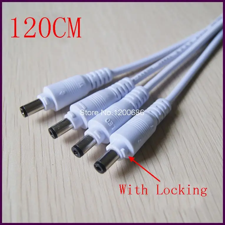 Male head extended 120CM White DC Power Adapter CCTV DVR Camera Lead Plug Pigtail Cable
Male head extended 120CM White DC Power Adapter CCTV DVR Camera Lead Plug Pigtail Cable