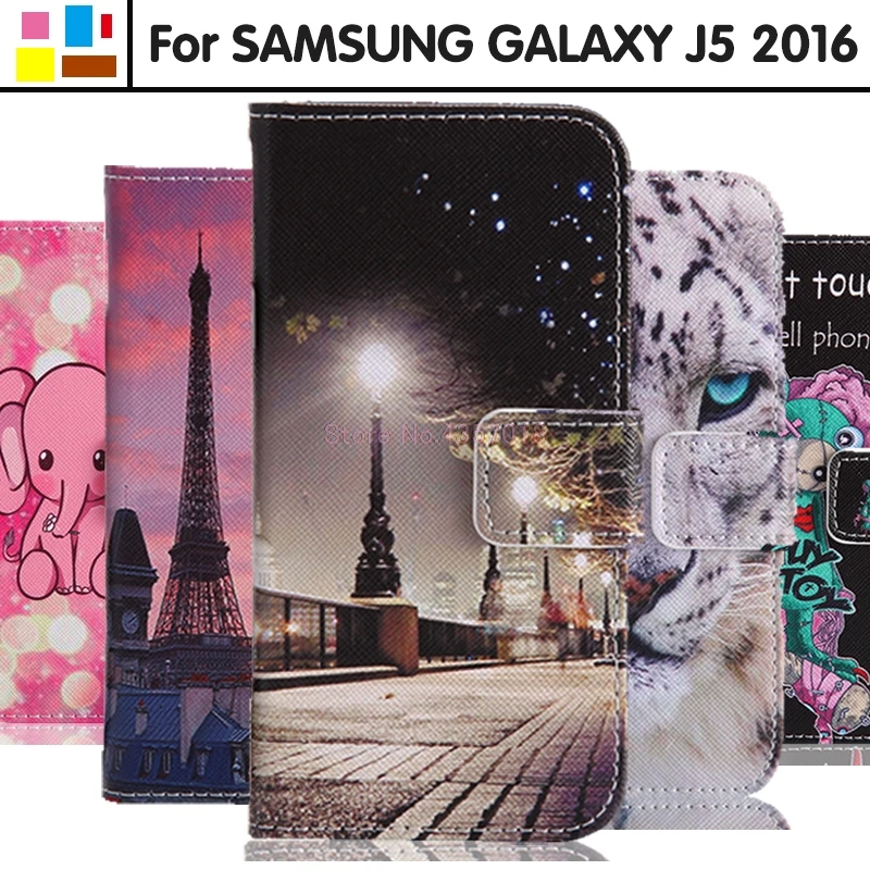 Чехол для телефона Samsung Galaxy J5 2016 J56 J510 J510F J510H J510FN J510h/ds J510FN/DS кожаный чехол с