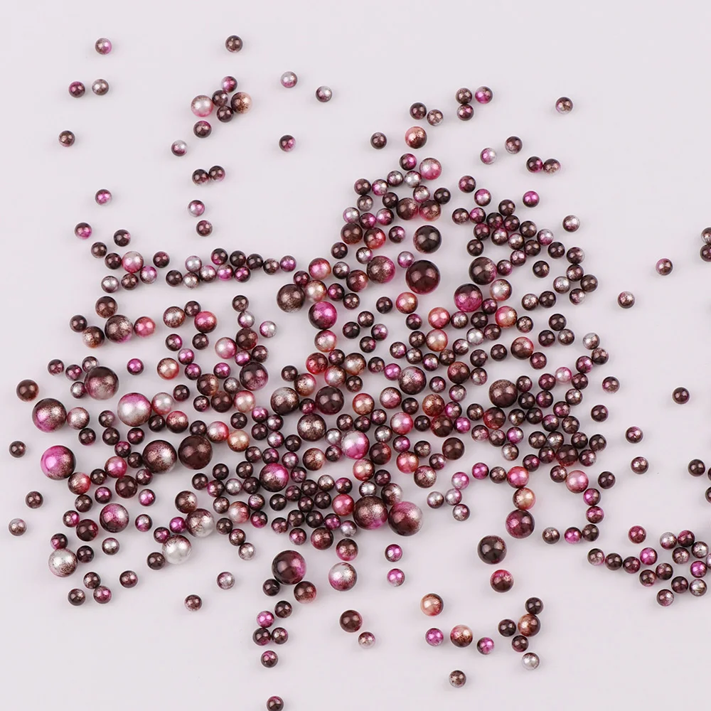 20g 3-6mm Gradient Purple Black Series Imitation pearl Mix Size No Hole Pearl Round Beads For DIY Nail Art Jewelry Decoration
20g 3-6mm Gradient Purple Black Series Imitation pearl Mix Size No Hole Pearl Round Beads For DIY Nail Art Jewelry Decoration