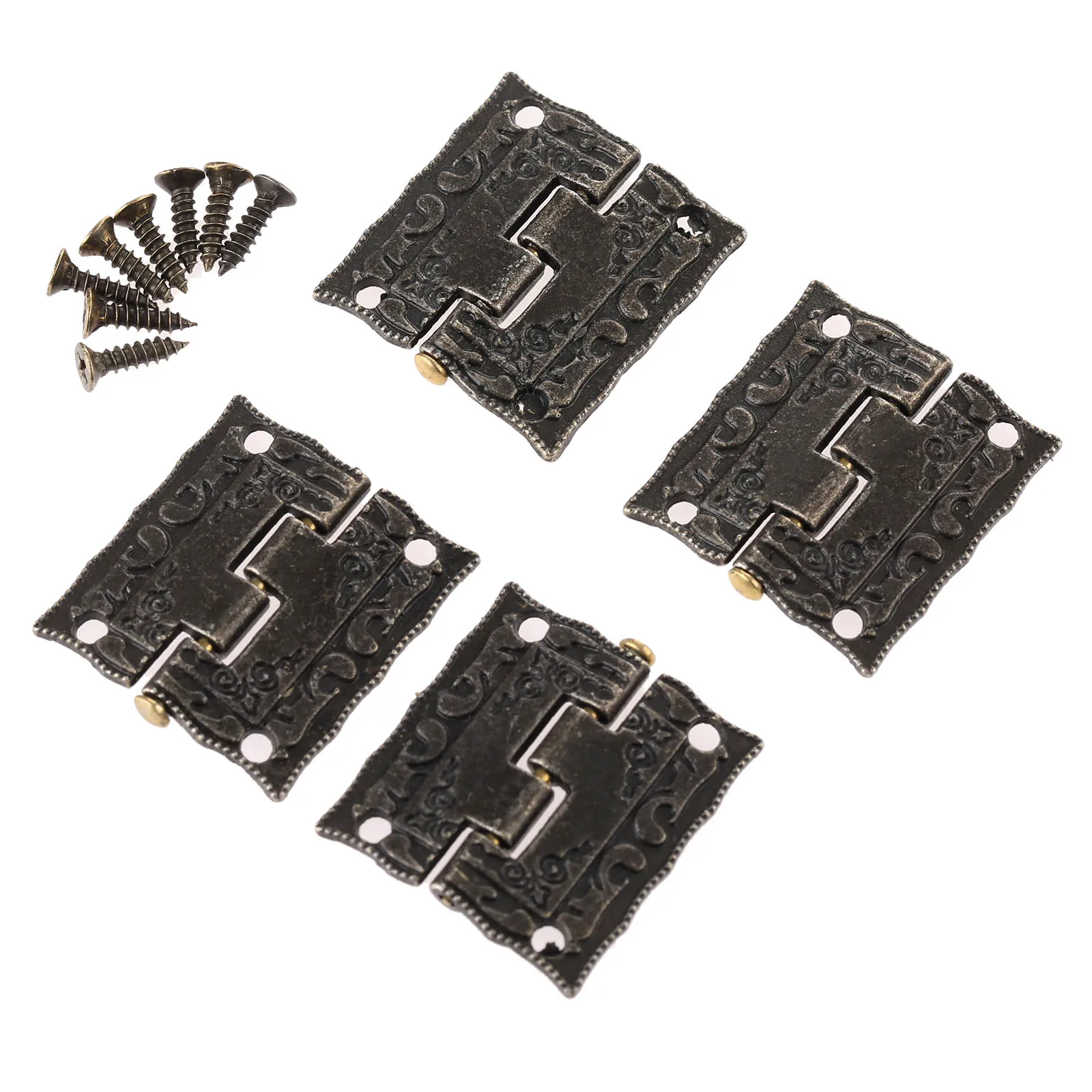 4Pcs 26x23mm Antique Bronze Hinges Cabinet Door Drawer Decorative Mini Hinge For Jewelry Storage Wooden Box Furniture Hardware
4Pcs 26x23mm Antique Bronze Hinges Cabinet Door Drawer Decorative Mini Hinge For Jewelry Storage Wooden Box Furniture Hardware