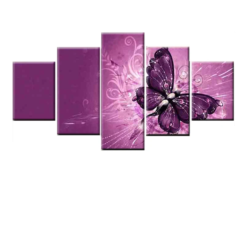 5 panel pink beautiful butterfly picture poster canvas HD print modern living room decoration modular wall art mural
5 panel pink beautiful butterfly picture poster canvas HD print modern living room decoration modular wall art mural
