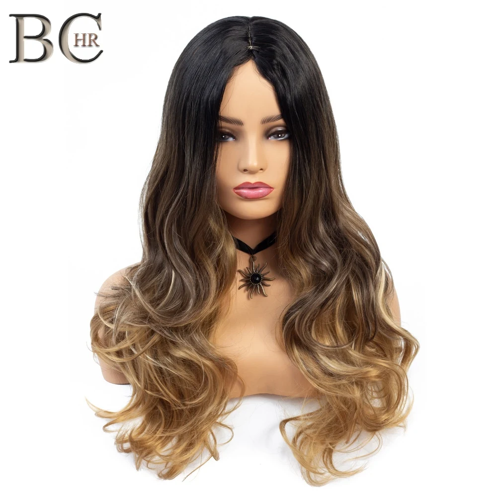 BCHR Long Wave 13*1 Lace Front Wigs Ombre Brown Synthetic wig For Women Heat Resistant Hair Wedding Party Halloween Present
BCHR Long Wave 13*1 Lace Front Wigs Ombre Brown Synthetic wig For Women Heat Resistant Hair Wedding Party Halloween Present