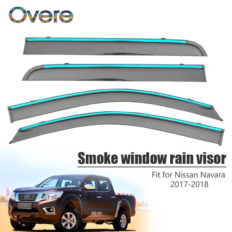 Overe 4Pcs/1Set Smoke Window Rain Visor For Nissan Navara 2017 2018 Awnings Shelters Vent Sun Deflectors Guard Accessories
Overe 4Pcs/1Set Smoke Window Rain Visor For Nissan Navara 2017 2018 Awnings Shelters Vent Sun Deflectors Guard Accessories