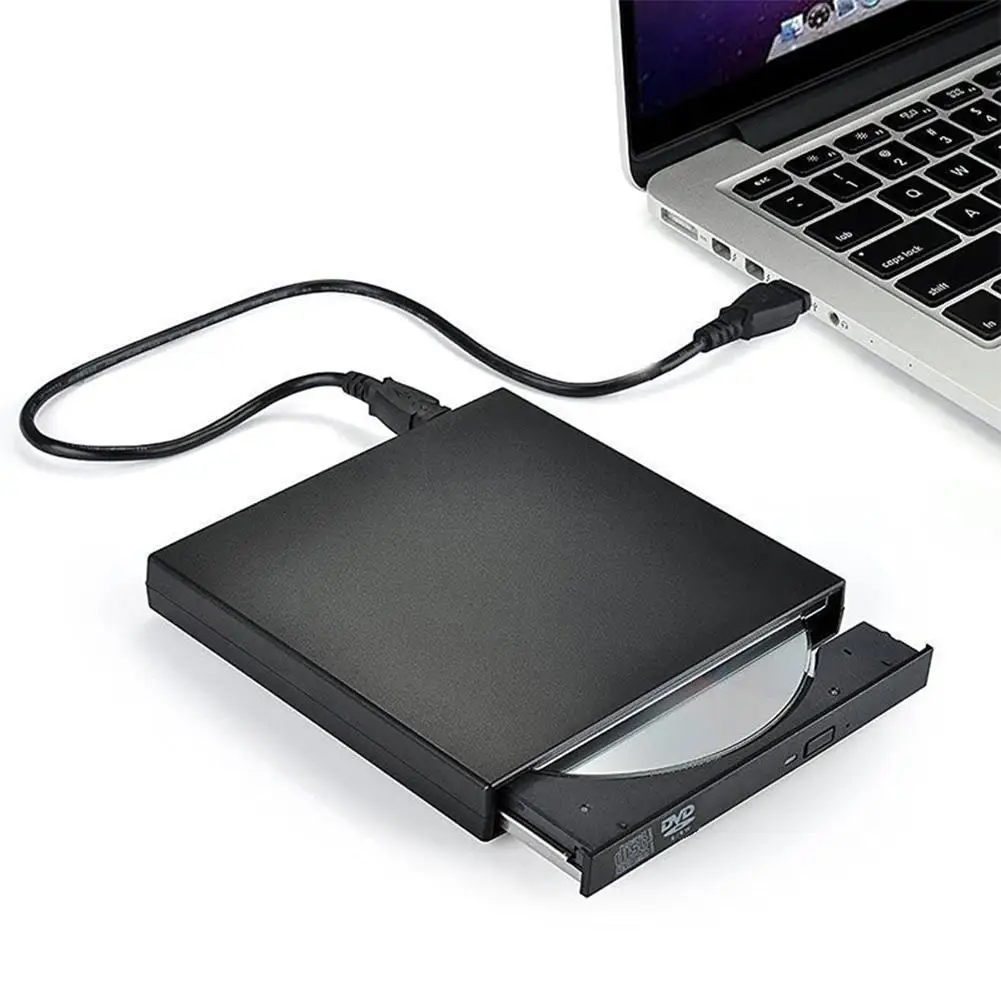 Фото Универсальный USB 2 0 Портативный внешний Ультра Скорость CD ROM Автомобильный CD/DVD