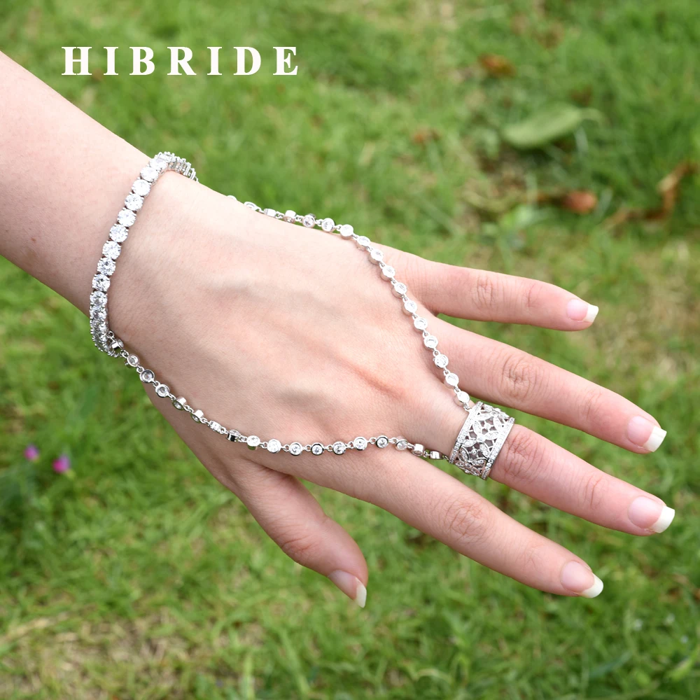 HIBRIDE Exclusive AAA Cubic Zirconia Wedding Bracelets and Ring Jewelry Set Bridal Dubai Jewelry Sets for Woman N-290
HIBRIDE Exclusive AAA Cubic Zirconia Wedding Bracelets and Ring Jewelry Set Bridal Dubai Jewelry Sets for Woman N-290