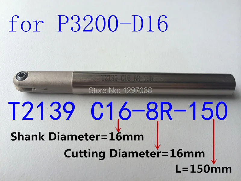 T2139 C16-8R-150 Insertable Ball End fine Milling Cutter Tools,CNC Lathe Machine Turning Tools,FOR P3200-D16 InsertS
T2139 C16-8R-150 Insertable Ball End fine Milling Cutter Tools,CNC Lathe Machine Turning Tools,FOR P3200-D16 InsertS