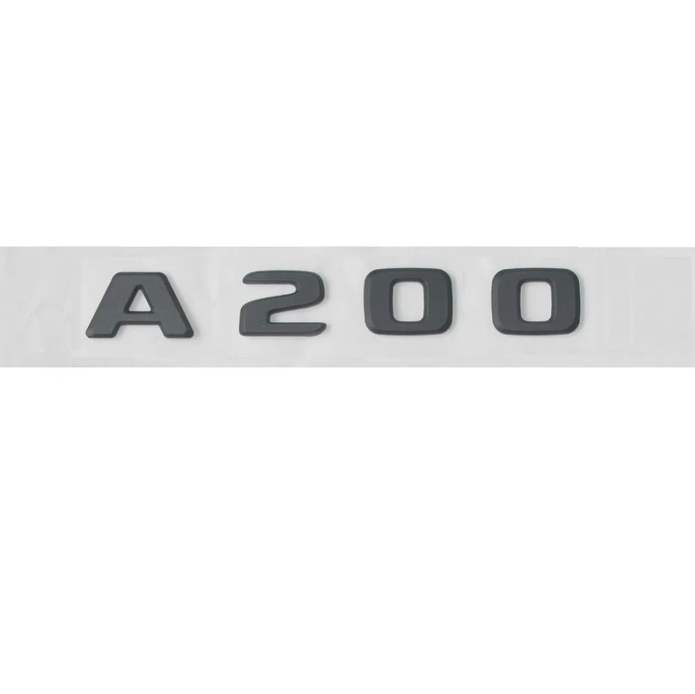 Flat Matte Black ABS Rear Trunk Letters Badge Badges Emblem Emblems Decal Sticker for Mercedes Benz A Class A200 W176 2017 -2019
Flat Matte Black ABS Rear Trunk Letters Badge Badges Emblem Emblems Decal Sticker for Mercedes Benz A Class A200 W176 2017 -2019