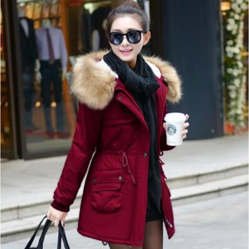 AILOOGE 2017 Women Winter Coat Wadded Jacket Medium-long Plus Size 4XL Parka Fur Collar Thickening Hood Abrigos Female Snow Wear
AILOOGE 2017 Women Winter Coat Wadded Jacket Medium-long Plus Size 4XL Parka Fur Collar Thickening Hood Abrigos Female Snow Wear
