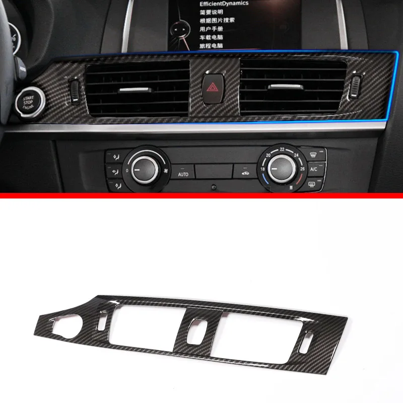 Carbon For BMW X3 F25 2011-2017 X4 F26 2014-2017 Car-styling ABS Chrome Center Console Air Conditioning Outlet Vent Frame Trim
Carbon For BMW X3 F25 2011-2017 X4 F26 2014-2017 Car-styling ABS Chrome Center Console Air Conditioning Outlet Vent Frame Trim