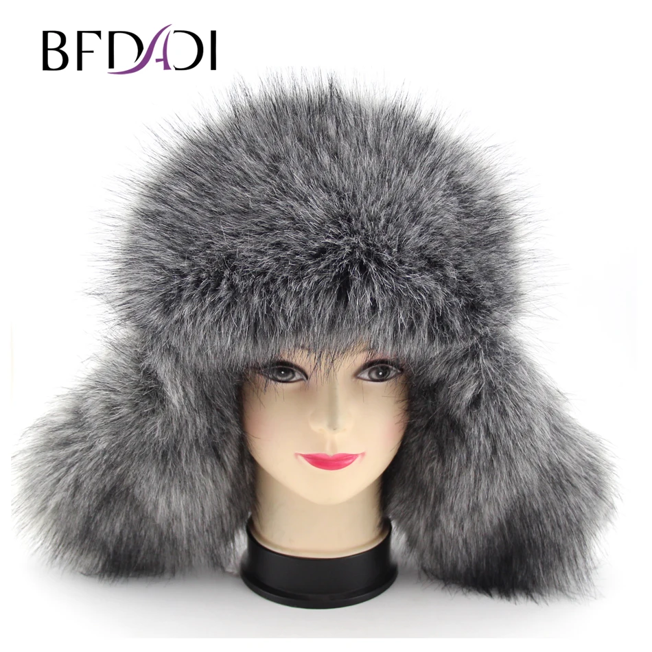 BFDADI Russian Artificial Leather Bomber Hat Men Winter Hats With Earmuffs Trapper Earflap Cap Man 2 Colors Black And Blue Hats
BFDADI Russian Artificial Leather Bomber Hat Men Winter Hats With Earmuffs Trapper Earflap Cap Man 2 Colors Black And Blue Hats