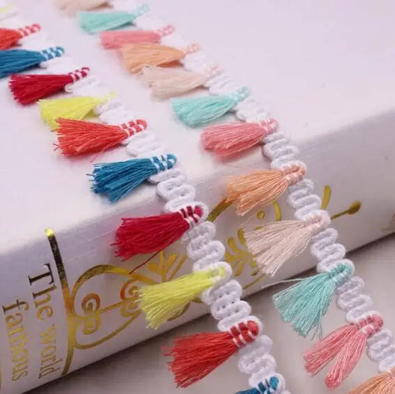 50Yards Colorful Rainbow Tassel Lace Trim Fabric Fringe Drop Ribbons Handmade Sewing Home Textile Curtain Bag Scarf Accessories
50Yards Colorful Rainbow Tassel Lace Trim Fabric Fringe Drop Ribbons Handmade Sewing Home Textile Curtain Bag Scarf Accessories