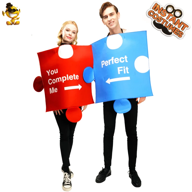 Puzzle Pieces Adult Couples Costume Role Play Fancy Dress Up Puzzle Pieces for Halloween Costumes
Puzzle Pieces Adult Couples Costume Role Play Fancy Dress Up Puzzle Pieces for Halloween Costumes
