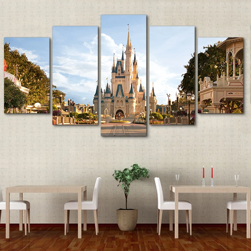 Modern 5 Panel Castle Poster Decoration Painting Canvas Print Home Decoration Modular Wall Paintings Wall Art
Modern 5 Panel Castle Poster Decoration Painting Canvas Print Home Decoration Modular Wall Paintings Wall Art