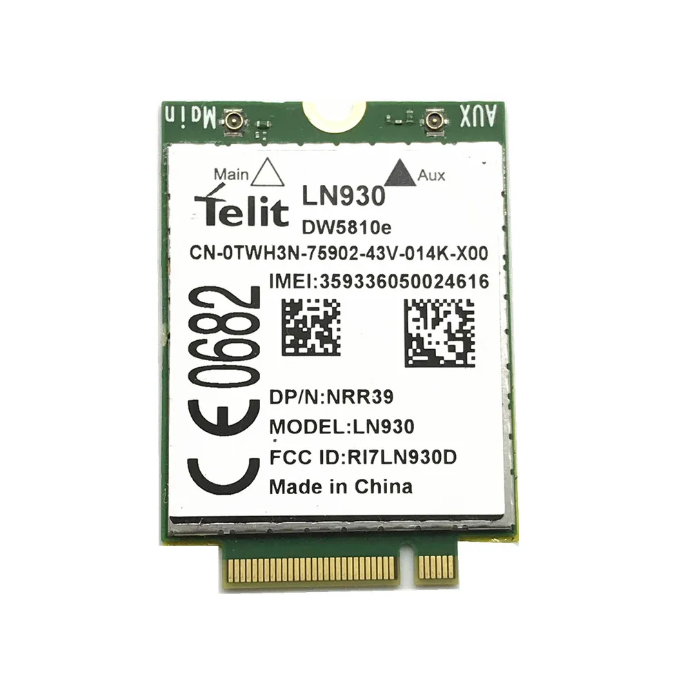 Для teleit LN930 DW5810e 4G беспроводная LTE Мобильная карта WWAN 4G/LTE/DC-HSPA + карта WWAN
Для teleit LN930 DW5810e 4G беспроводная LTE Мобильная карта WWAN 4G/LTE/DC-HSPA + карта WWAN