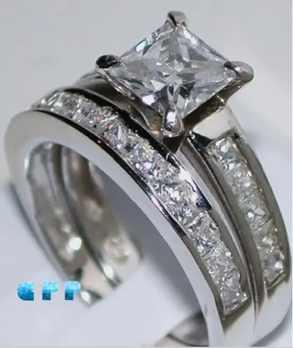 Size5-10, модное ювелирное изделие принцессы 10kt, белое золото, заполненное прозрачными фианитами AAA, имитация камней, Свадебный женский набор ко...
Size5-10, модное ювелирное изделие принцессы 10kt, белое золото, заполненное прозрачными фианитами AAA, имитация камней, Свадебный женский набор ко...