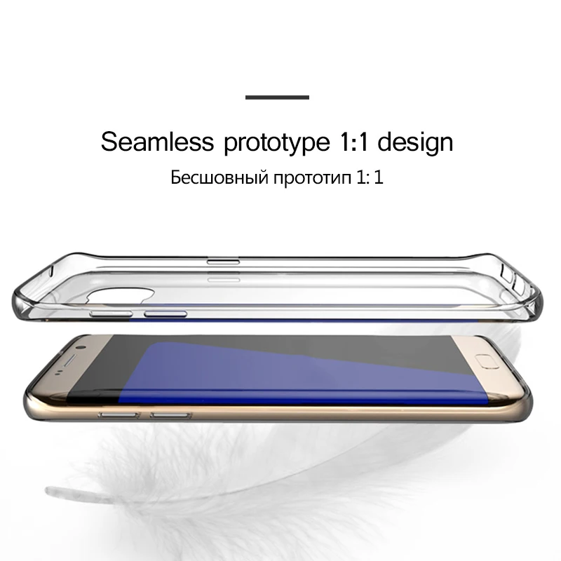 Прозрачный чехол из ТПУ для samsung Galaxy S7 Ультратонкий Мягкий Силиконовые чехлы Edge