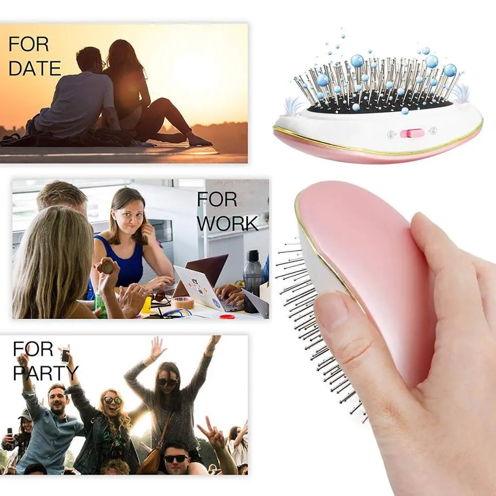 Electric Head Massage Brush Ionic Hair Comb Anti-static Relax Travel Frizz Free Smooth Portable Hair Styling Tools Dropshipping
Electric Head Massage Brush Ionic Hair Comb Anti-static Relax Travel Frizz Free Smooth Portable Hair Styling Tools Dropshipping