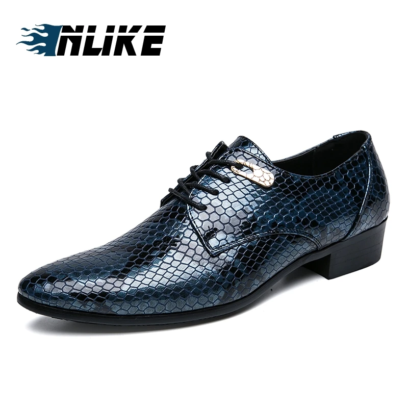 INLIKE Men Big Size Luxury Dress Shoes Patent Leather Oxford Mens Shoes Italy Blue Derby Formal Male Flats
INLIKE Men Big Size Luxury Dress Shoes Patent Leather Oxford Mens Shoes Italy Blue Derby Formal Male Flats