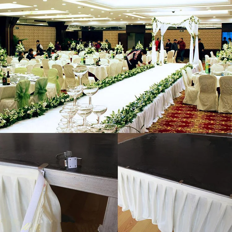 3m length colorful ice silk table skirt silk table cloth wedding table skirt/ hotel home banquet party table decoration
3m length colorful ice silk table skirt silk table cloth wedding table skirt/ hotel home banquet party table decoration