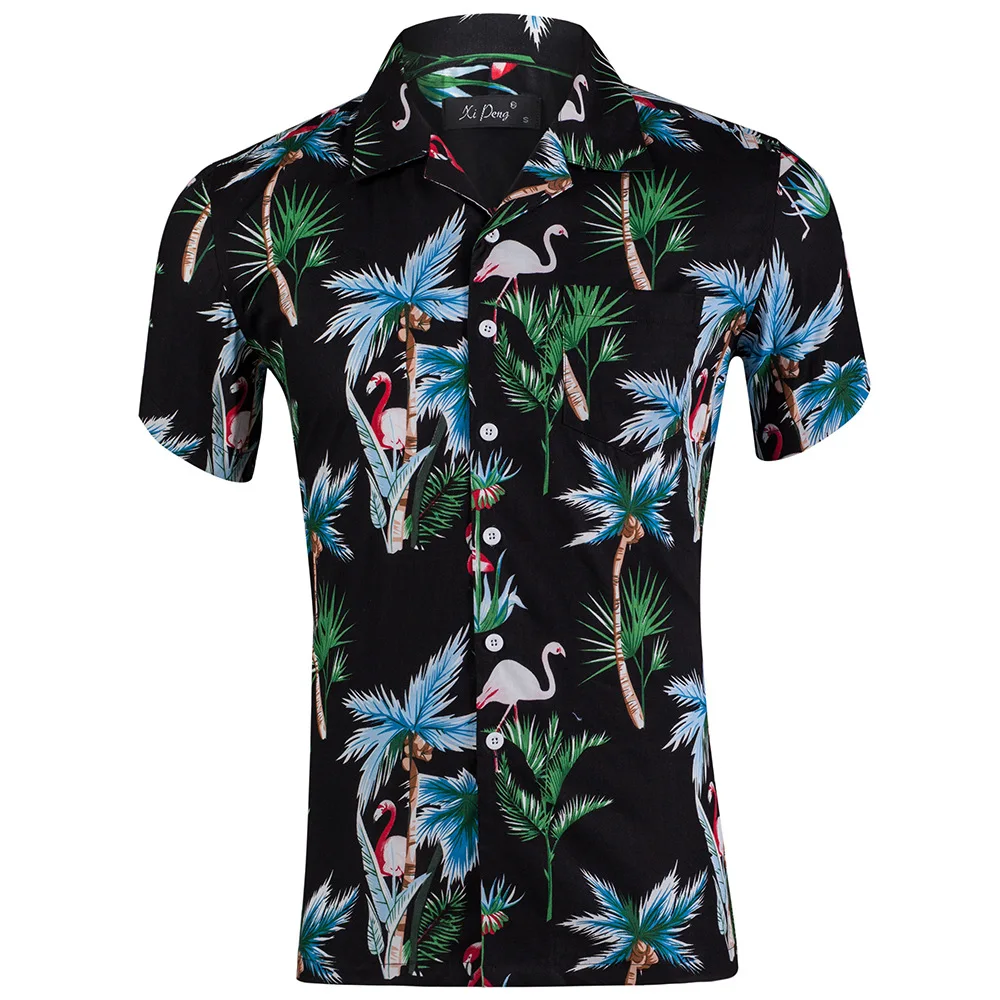 Summer Mens Short Sleeve Beach Hawaiian Shirts Casual Flower Floral Shirts Plus Size 2XL 2019 New Mens Clothing Fashion EU Size
Summer Mens Short Sleeve Beach Hawaiian Shirts Casual Flower Floral Shirts Plus Size 2XL 2019 New Mens Clothing Fashion EU Size