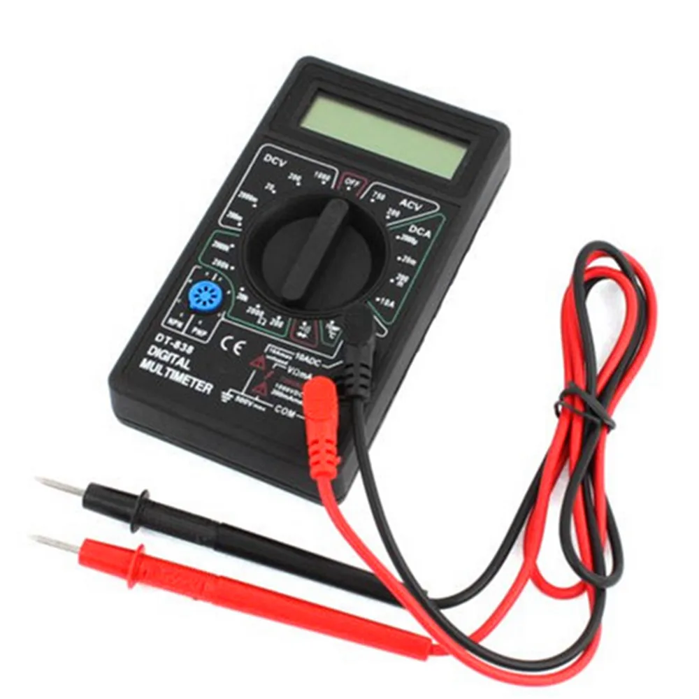 1 Pc DT838 LCD Display Digital Multimeter AC DC Voltmeter Amp/Ohm/Volt Tester
1 Pc DT838 LCD Display Digital Multimeter AC DC Voltmeter Amp/Ohm/Volt Tester