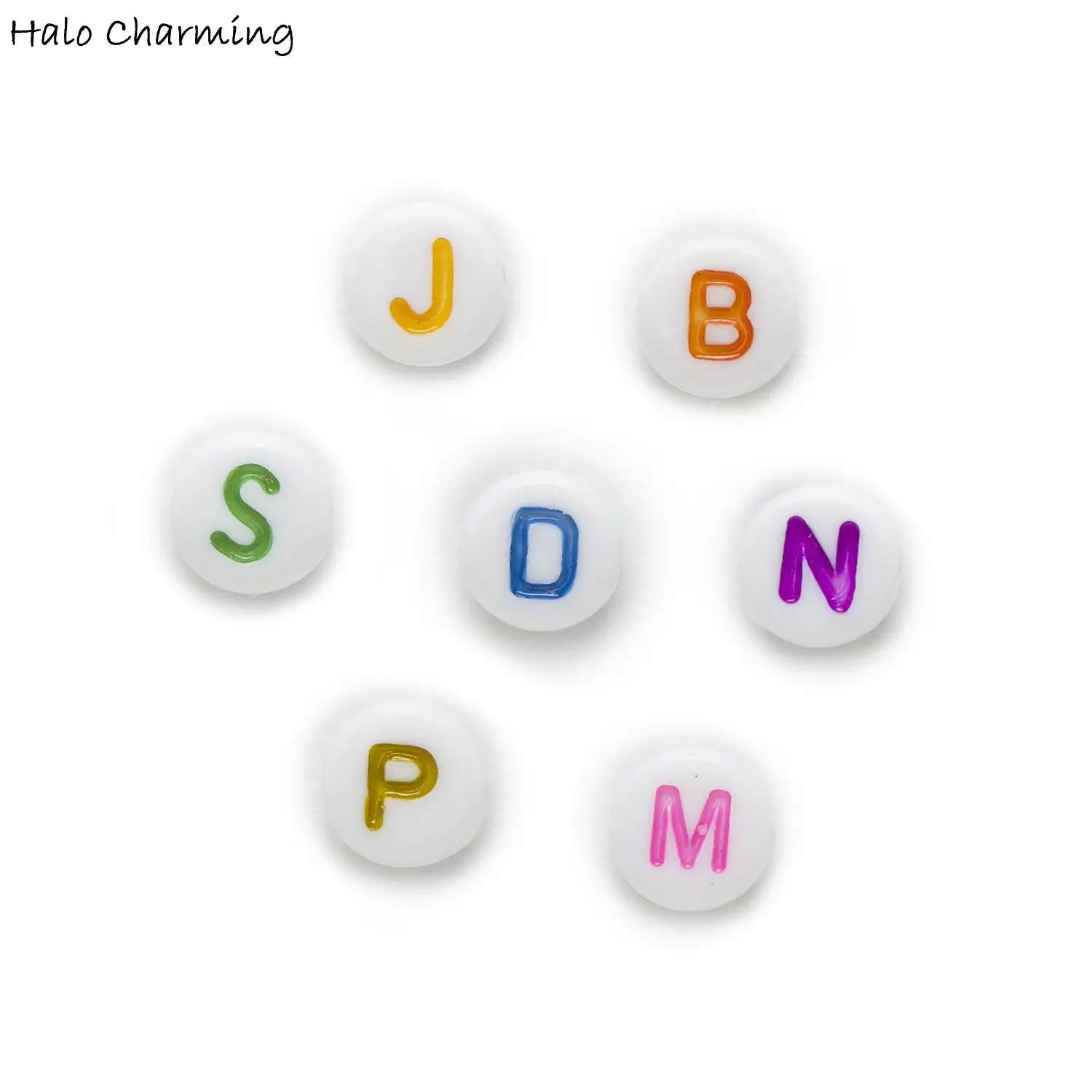 100 Piece Random Mixed Round Alphabets 'A-Z' Acrylic Spacer Jewelry Making Letter Beads 7mm
100 Piece Random Mixed Round Alphabets 'A-Z' Acrylic Spacer Jewelry Making Letter Beads 7mm