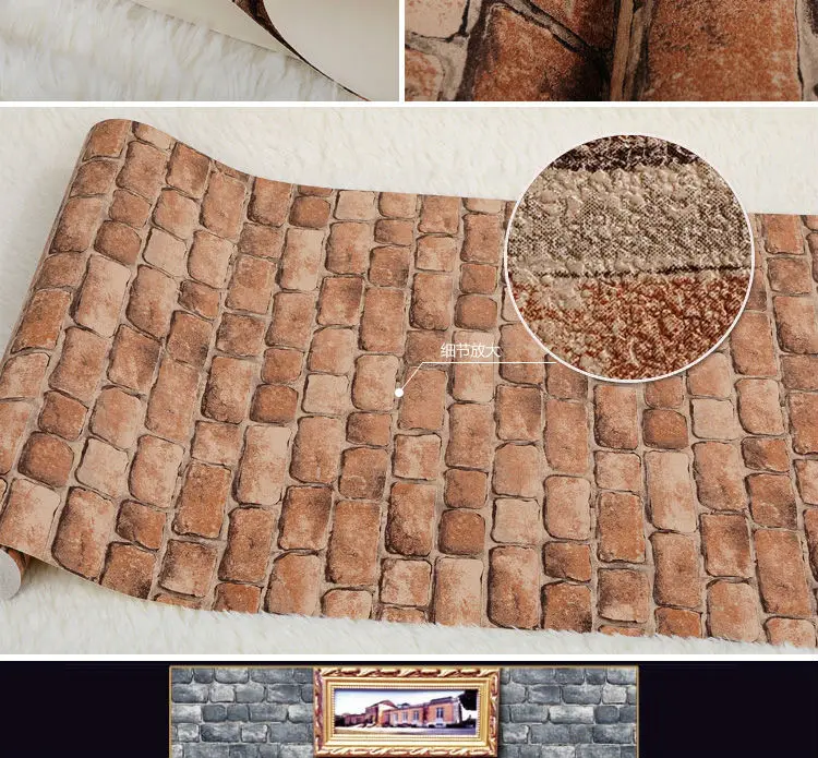 Free shipping for living room classic archaize brick 3D bricks pattern wall paper rolls
Free shipping for living room classic archaize brick 3D bricks pattern wall paper rolls