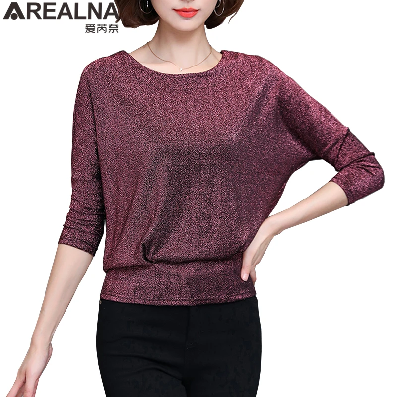 Korean Fashion bat sleeve blouse women top shine Elegant Women bright sequins blouses and tops Plus Size 4XL female lurex Shirt
Korean Fashion bat sleeve blouse women top shine Elegant Women bright sequins blouses and tops Plus Size 4XL female lurex Shirt
