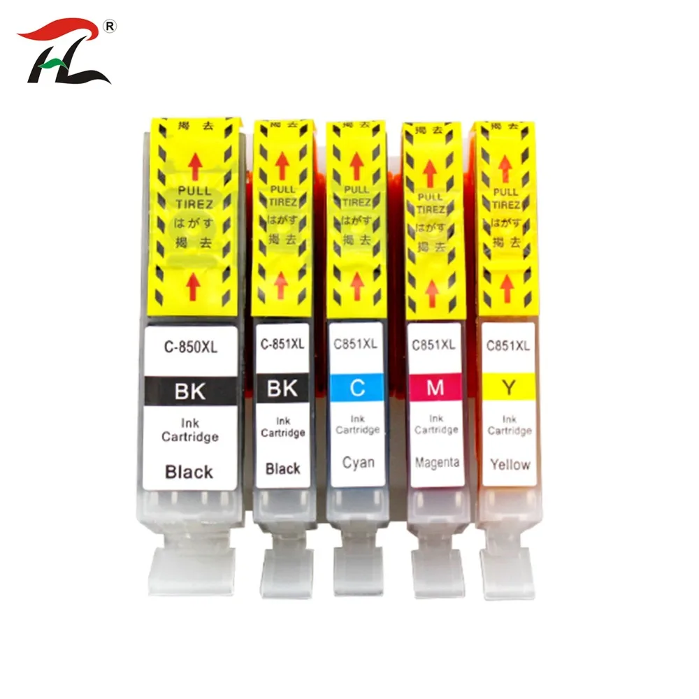 Совместимый чернильный картридж 5PK для принтера Canon PGI 850 CLI 851, семейство для PIXMA MG5480/MG6380/MG6400/MG7180/IP7280
Совместимый чернильный картридж 5PK для принтера Canon PGI 850 CLI 851, семейство для PIXMA MG5480/MG6380/MG6400/MG7180/IP7280