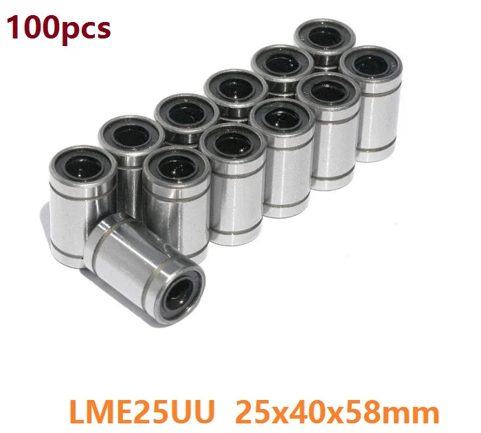 100pcs/lot LME25UU linear ball bushing bearings for 3D printer parts cnc parts guide 25x40x58MM
100pcs/lot LME25UU linear ball bushing bearings for 3D printer parts cnc parts guide 25x40x58MM