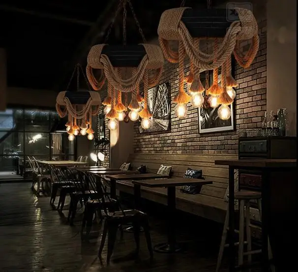 American Industrial Tires Hemp Rope Pendant Lamp Lampadario Pendants For dining room bar lamp
American Industrial Tires Hemp Rope Pendant Lamp Lampadario Pendants For dining room bar lamp