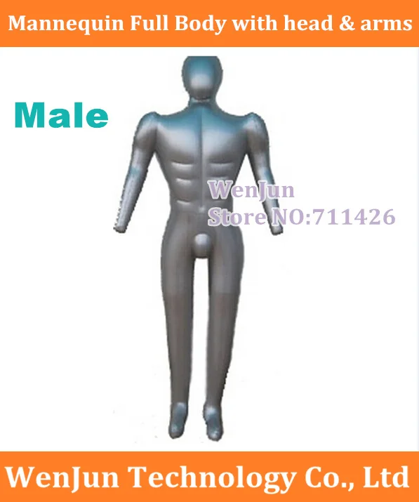 Wholesale Man Whole Body With Arm Inflatable Mannequin Fashion Male Dummy Torso Model --5pcs/lot
Wholesale Man Whole Body With Arm Inflatable Mannequin Fashion Male Dummy Torso Model --5pcs/lot