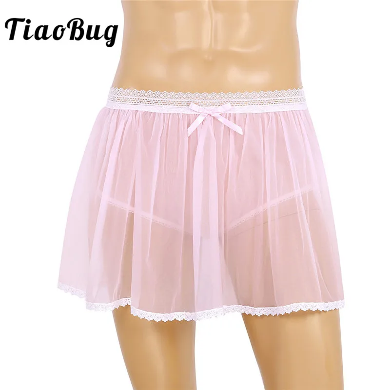 TiaoBug Men Adult Sissy Panties Lingerie Elastic Lace Waist See Through Ruffle Crossdressing Mini Skirt Sheer Hot Sexy Underwear
TiaoBug Men Adult Sissy Panties Lingerie Elastic Lace Waist See Through Ruffle Crossdressing Mini Skirt Sheer Hot Sexy Underwear