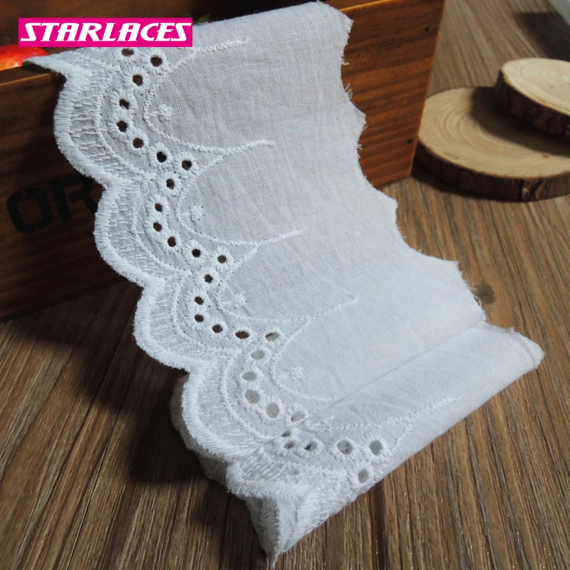 10yards width8cm white embroidered cotton fabric lace ribbon cloth hand-stitched clothing home textile curtain DIY accessories
10yards width8cm white embroidered cotton fabric lace ribbon cloth hand-stitched clothing home textile curtain DIY accessories