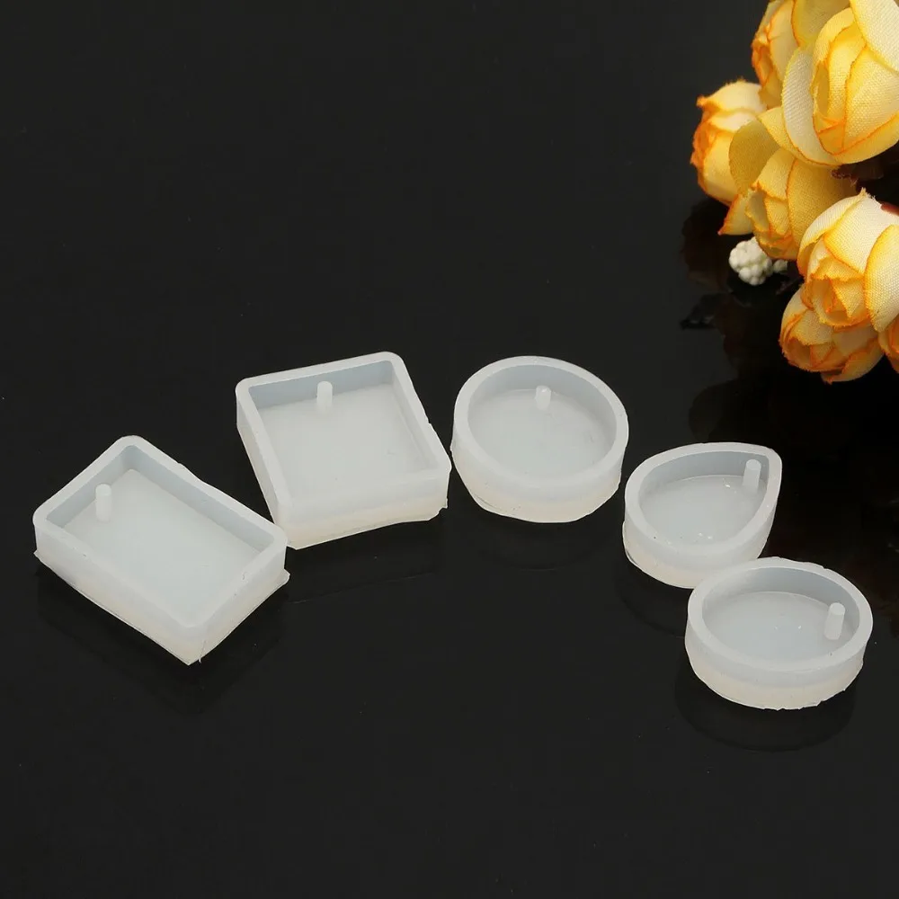 5shape Jewelry Pendant Making Mold Silicone Casting Mould with Hanging Hole Handmade DIY Craft Tool
5shape Jewelry Pendant Making Mold Silicone Casting Mould with Hanging Hole Handmade DIY Craft Tool
