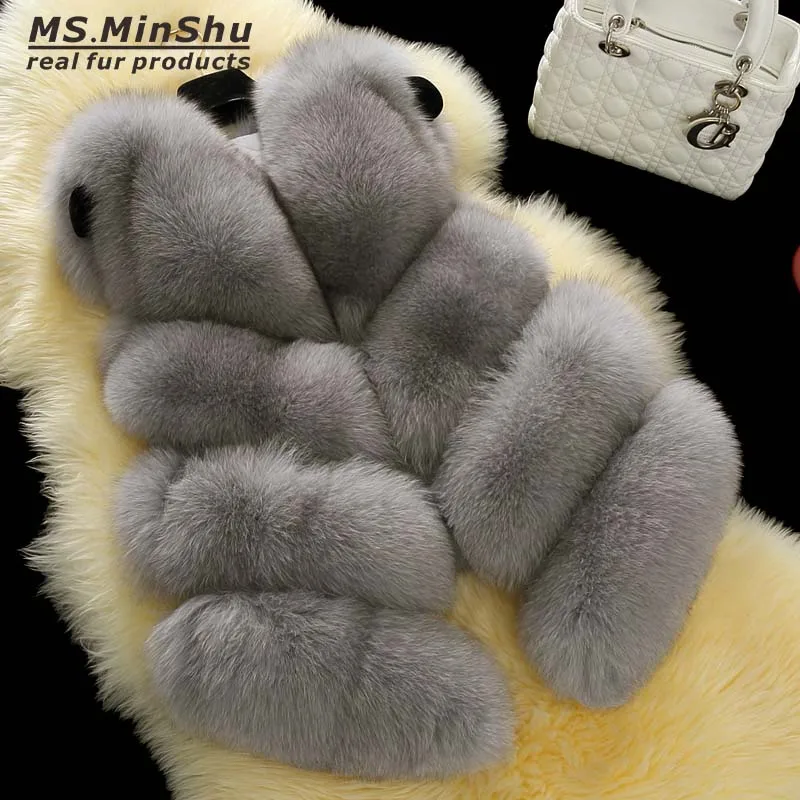 MS.MinShu Genuine Fox Fur Vest For Women Luxury Real Fox Fur Coat Lady Winter Fox Fur Waistcoat Warm Vest Coat Natural Fox Coat
MS.MinShu Genuine Fox Fur Vest For Women Luxury Real Fox Fur Coat Lady Winter Fox Fur Waistcoat Warm Vest Coat Natural Fox Coat