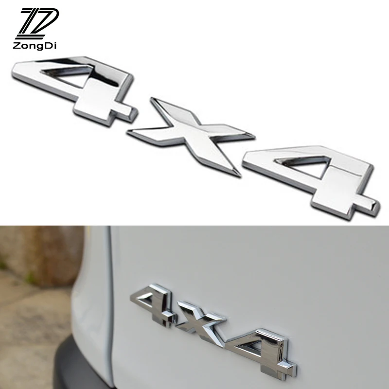 Фото ZD 3D Автомобильные металлические наклейки для 4X4 4WD Наклейки тюнинг Стайлинг Cyter