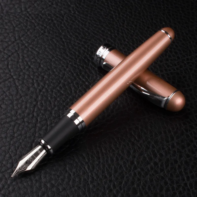 Jinhao 750 перьевая ручка цвета розового золота с F-образным перьевым наконечником для бизнеса и офиса каллиграфия для студентов ручка для офиса
Jinhao 750 перьевая ручка цвета розового золота с F-образным перьевым наконечником для бизнеса и офиса каллиграфия для студентов ручка для офиса