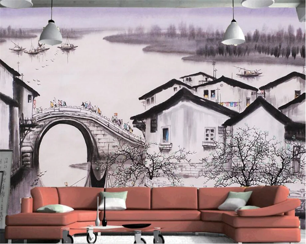 Современная модная ручная роспись, обои в стиле ретро, Jiangnan, настенные 3d обои для гостиной
Современная модная ручная роспись, обои в стиле ретро, Jiangnan, настенные 3d обои для гостиной